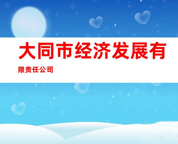 大同市经济发展有限责任公司
